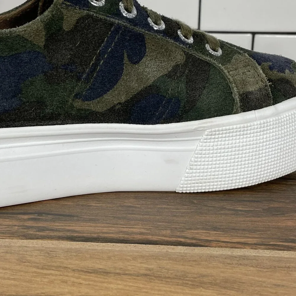 Superga 2790 Womens Size 7 Shoes Camo Suede Low Top Lace Up Platform Sneaker